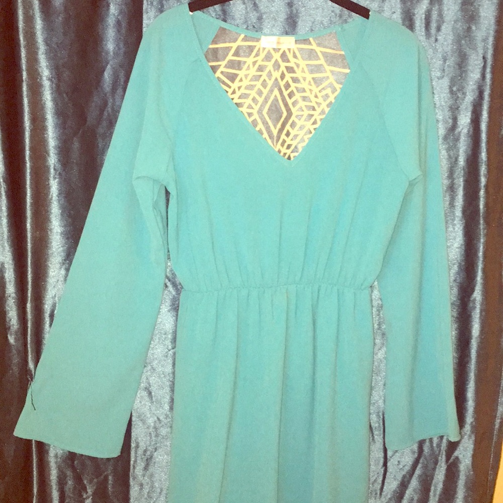 Aqua blue sundress